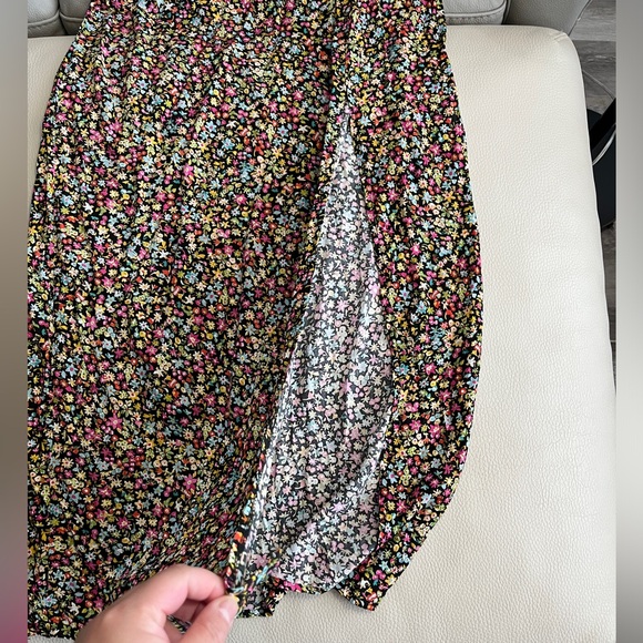 NWT - Zara Women’s Micro Floral Print Strappy Midi Dress - Size L - Picture 5 of 12